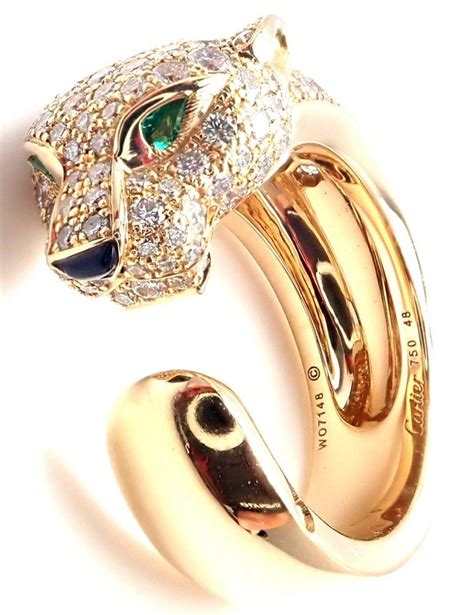 cartier jaguar ring|cartier panthere ring for sale.